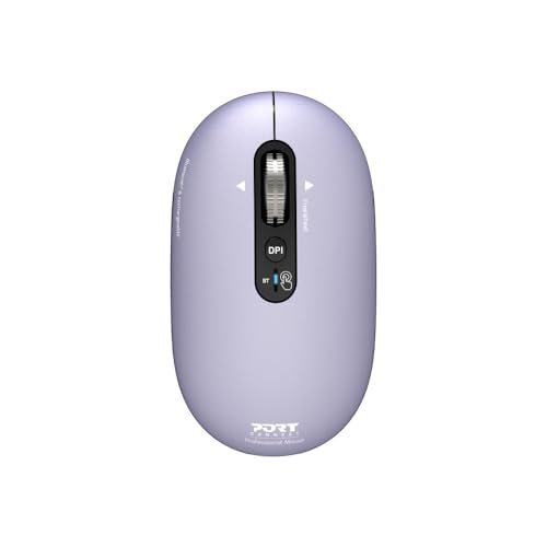 Port Designs Souris Pure Color Bluetooth Rechargeable USB-C Iris Violet