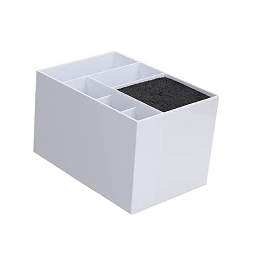 SOESFOUFU Hairdressing Scissors Holder Stand 6 Compartment Storage Box Salon Hairdresser Scissors Hair Clips Hair Product Organizer