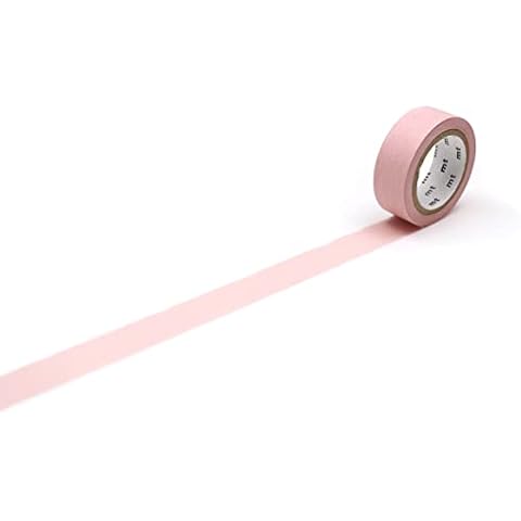 MT Products Scarlet Washi Masking Tape - 1 Roll - 15mm x 7m, Pink Cover