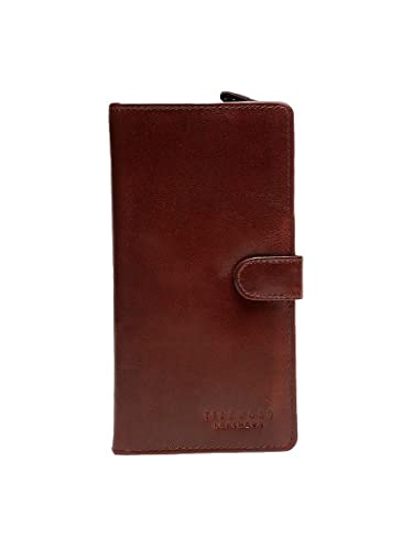 Teakwood Genuine Leather Solid Two Fold Passport Holder Wallet for Women (Maroon)-image-21