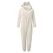 Pajamas Sherpa Lined onesie Solid Color Zip Up Long Sleeve Hooded with Goggles Fashion Thermal Casual Fall Winter