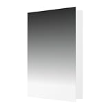 Grußkarte für alle Anlässe, Ombré-Weiß bis Schwarz, für Geburtstag, Trauer, Weihnachten, Dankeskarten, Umschläge