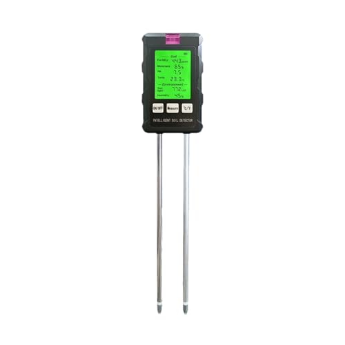 Probador de Humedad del Suelo | Pantalla LCD retroiluminada Probador de PH Digital - Analizador de Suelo de Jardín | Para Interior Exterior Jardín Balcón Invernadero Y Césped