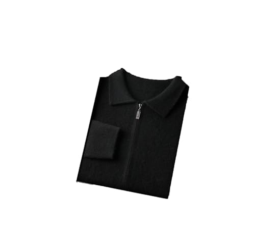 Men's Lapel Collar Cardigan Sweater Casual Slim Fit Sweater Long Sleeve Pockets Soft Knitwear Sweater