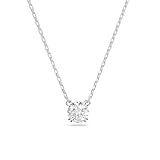 Swarovski Pendente Constella, Taglio Round, Bianco, Placcato rodio...