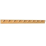 SKOLOO Wood Coat Rack Wall Mounted,10 Peg Long Bamboo Hook for Hanging Backpack Coat Towel Hat,16''...