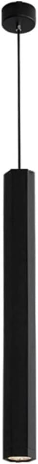 Lustre suspendu aluminium noir moderne decoration interieure luminaire salon cuisine