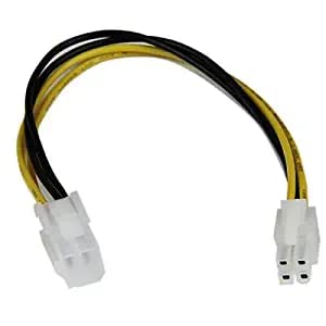 HRtronics® SMPS 4 Pin Extension Cable 20cm, Male to Female 4 Pin Power Supply Connector, Ideal for Extending 12V ATX SMPS Power Cables in PC Builds (Pack of 2)