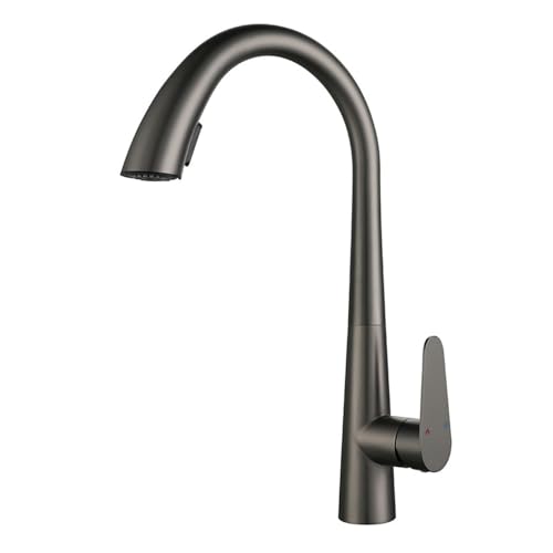 Grifo de cocina extraíble de acero inoxidable para limpiar ollas grandes sin esfuerzo