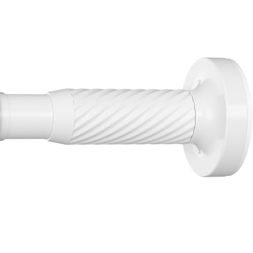 Image of Tension Curtain Rod 32-90Inch Adjustable Curtain Rods no Drilling | Outdoor Tension Rods for Patio,Windows,Closets,Doorway