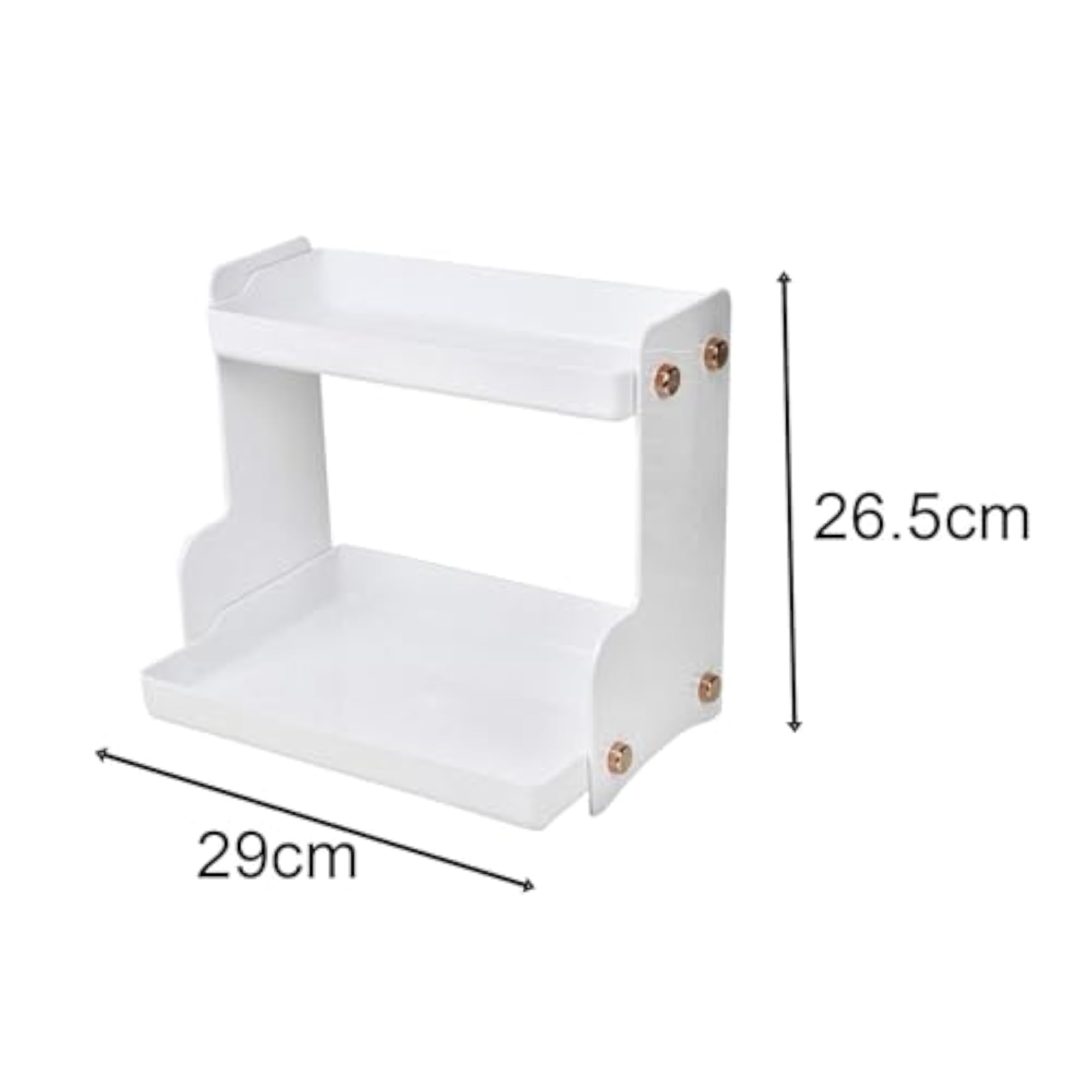 Makeup Display Multi Purpose Desktop Organizer, White