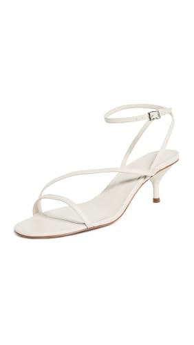 SCHUTZ Women's Helene Sandal Heels, Pearl, 5 Medium US