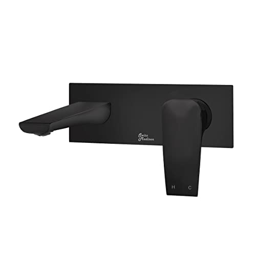 Monaco Monaco - Grifo de baño para montaje en pared, color negro mate