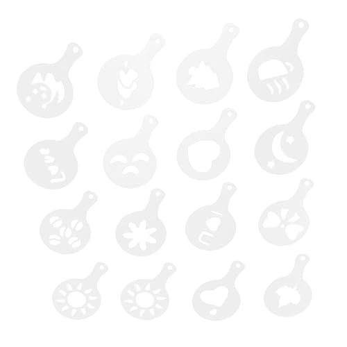 CATIEBYE 80pcs Reusable Baking Stencils for Cake Coffee and Bread Thick Plastic Templates for Decorating Desserts Crafts and Festive Events Easy to Use for All Ages