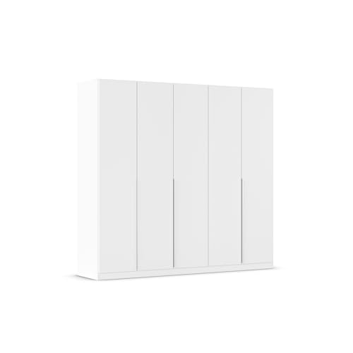 Rauch Möbel Alabama, Kleiderschrank für Schlafzimmer, Kinderzimmer, Wohnzimmer, Garderobe, Flur, 5-türig, mit Zubehör Classic, Farbe Weiß, Breite 226 cm