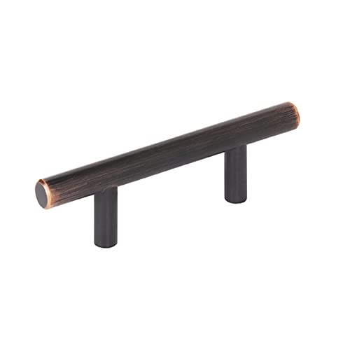 Image of Amerock 10 Pack 2-1 /2 inch Bar Pulls Oil-Rubbed Bronze Drawer Pull | 2-1 /2 inch (64mm) Center-to-Center Mounting Distance and 4-7 /8 inches Overall Length, Durable Carbon Steel Cabinet Hardware