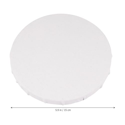 Tableros de pintura redondos de lino blanco ideales para crear arte en casa 3