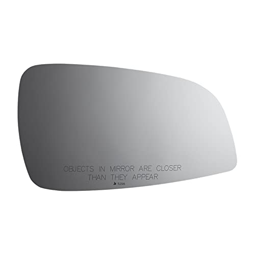Burco 5296 Convex Passenger Side Replacement Mirror Glass (Mount Not Included) For Chevrolet Malibu (2007 2008 2009 2010 2011 2012) Saturn Aura (2007 2008 2009)