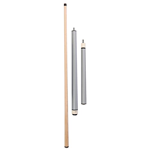 Aska 25-Ounce Heavy Hitter Matte Jump Break Cue Stick Jbc, 3Pc Cue, Jump/Break Cue. 14-Mm Tip, Hard Rock Canadian Maple Shaft (Matte Silver) #TOP1