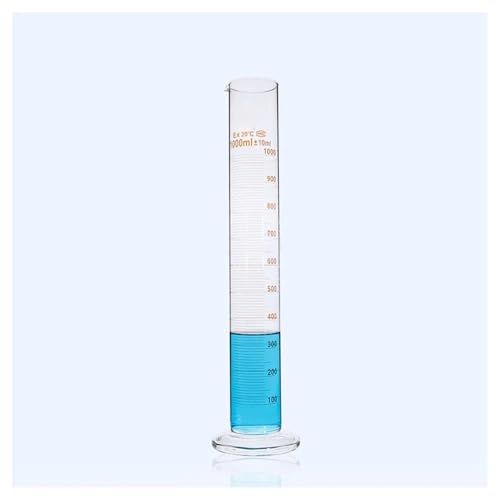 Éprouvette graduée pour éviter la casse, récipient de laboratoire en verre épais