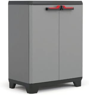 Keter Armoire Basse STILO - Armoire de Rangement Verrouillable - ...