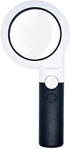 Loupe 11 LED haute magnification 5X 20X anti fatigue oculaire pour lire