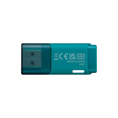 Image of KIOXIA TransMemory U301 256GB USB 3.2 Gen 1 Flash Drive - High-Speed, Compact, Portable Storage Solution with 5-Year Warranty (Blue)