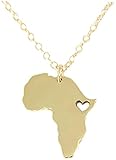 afrika design möbel  1 Stück Unisex Männer Frauen Lange Kette Choker Country of South African Karte Halskette Afrika Karte Anhänger Halskette Äthiopien Halsketten Schmuck Geschenk Nettes Design