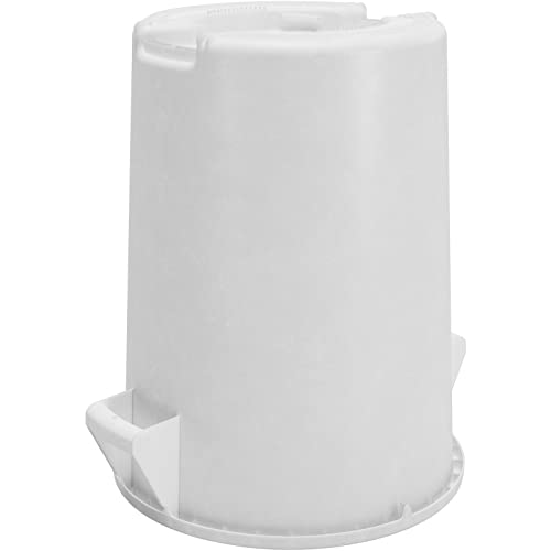 Image of SPARTA Bronco Waste Container Trash Container, Round Trash Bin for Disposal, 20 Gallons, White, (Pack of 6)