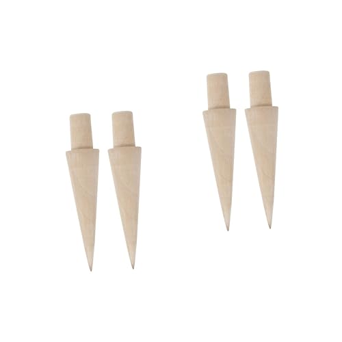 Abaodam 4pcs Cone Shape Ice Cream Mold Dessert Rollers for Home Shops Material Safe Healthy for Cream Cone Making Easy to