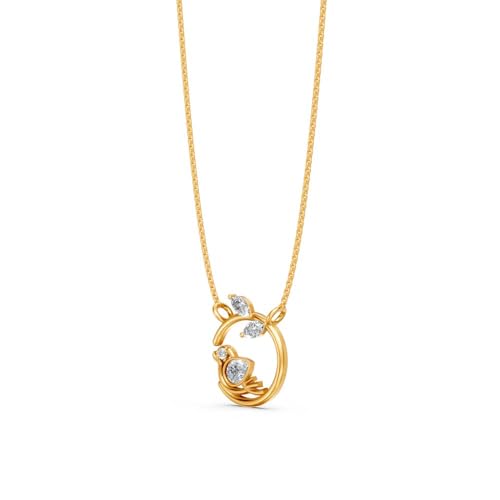 Image of Miss Highness 925 Silver Modern Pendant Necklace for Women & Girls | Minimal Daily Wear Design | Silver Jewellery With Authenticity Certificate | Gift for Girlfriend Wife | With Chain Pendant