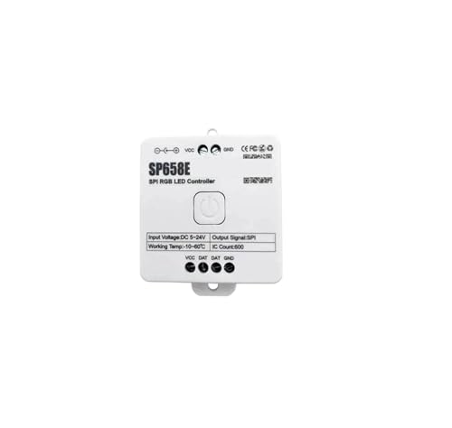 Variateur LED SPI SP658E pour piloter 600 pixels de ruban RGB adressable avec télécommande RC3