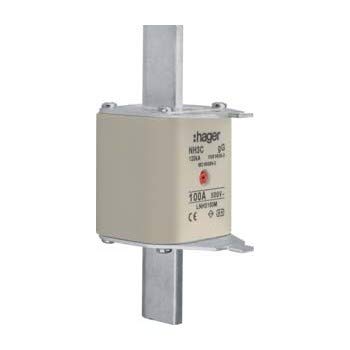 Fusibles NH 100A Hager LNH3100M cartuchos de alta capacidad para cuadros de distribución