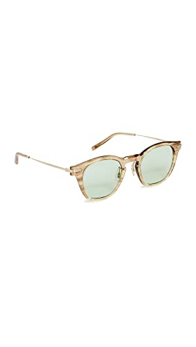 Oliver Peoples Eyewear Len Sunglasses, Hinoki Tortoise/Green Wash, One Size