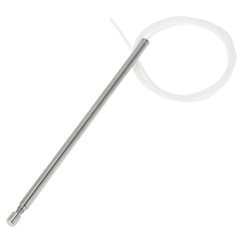 VekAuto Car Signal Antenna, AM/FM Signal Front Aerial for Nissan Patrol GU Y61 1998-2004 Offroad Metal Material Silver Tone