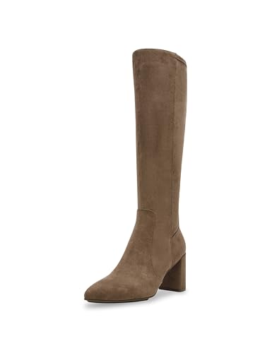 Anne Klein Womens Barnard Zip Up Slip On Knee-High Boots