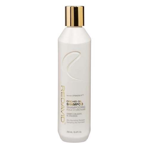 Redavid Orchid Oil Ultra Nourishing Shampoo with Shea Butter Coconut Oil Phyto Microproteins for Curly or Heavily Damaged Hair - Clinically Strengthens Adds Protein & Hydrates Hair (250ml)