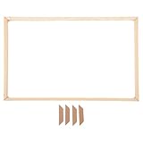 Matériau en bois naturel : fabriqué en bois naturel, ce cadre est esthétique et offre un support idéal pour vos créations. système de tension de toile, barres de châssis pour affiches