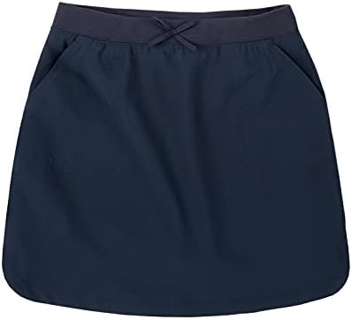 IZOD Girls' School Uniform Pull-On Scooter Skirt, Navy, 16