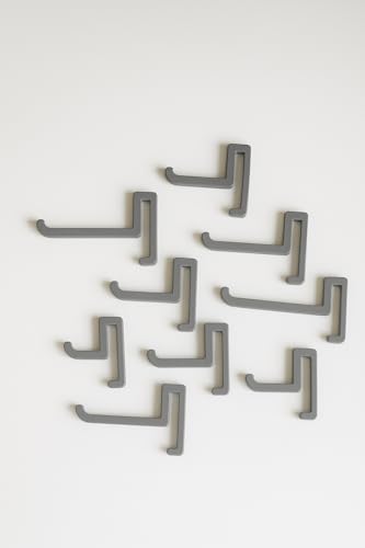 SKADIS Colección de ganchos – Juego de 5 ganchos para Pegboard IKEA – Impreso en 3D de PLA – Tamaños 10 mm a 50 mm – Accesorios para taller, cocina, oficina (rosa, 25 mm)
