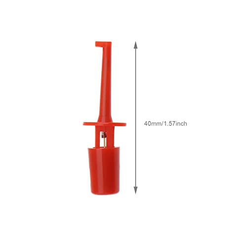 Image of 40PCS Multimeter Electrical Testing Single Hook Clip Grabber Test Probe Cable Clip Kit 5 Colours Electrical Tools for Multimeter Wire Lead