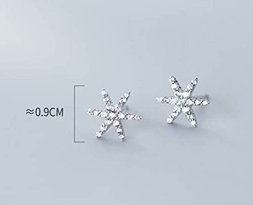 Boucles d'oreilles flocon de neige et étoile à six branches