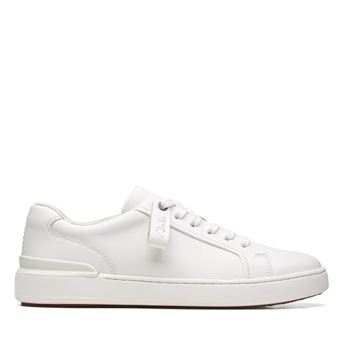 Image of Clarks Mens Courtlite Move White Boat Shoe
