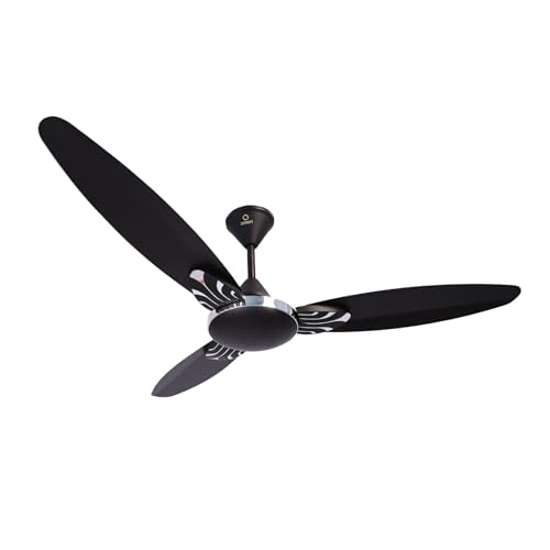 Omen Changing Lives 1200mm Falcon Prime Ceiling Fan | Powerful & Decorative Fan with Elegant Design | High Air Delivery 210 m³/min | 400 RPM Speed | BEE Star Rated | 2-Year Warranty (Matt Black)