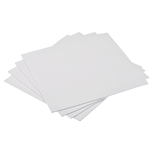 uxcell White EVA Foam Sheets 10 x 10 Inch 3mm Thickness for Crafts DIY Projects, 4 Pcs