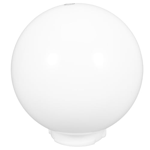 UKCOCO Globo Acrílico Blanco Para Lámpara De Exterior Pantalla Esférica De 20 Cm Cubierta Antipolvo E Impermeable Accesorios Para Farola Jardín 20 00X20 00X20 00Cm