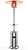 Patio Heater– 48,000BTU Outdoor Umbrella Heater with Double-Layer Stainless Steel Burner, Wheels, and Tabletop Shelf, Includes Safety Tilt Switch for Enhanced Stability – Ideal for Porches and Backy