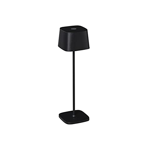 Konstsmide Tischleuchte Capri | schwarz | Indoor/Outdoor | USB/Akku | 7814-750 10 x 10 x 36 cm