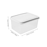 IWOWHERO Caja Fermentación Masa con Tapa Recipiente Hermético para Fermentar y Almacenar Masa de Pizza y Pan Compacto y Seguro para Cocina y Frigorífico Multiusos para Alimentos y Especias