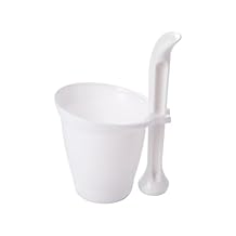 Mortar and Pestle Set, PP Manual Garlic, Spice and Herbs Grinder, Mixing Grinding Bowl with Rod Hammer for Crushing Spices, White